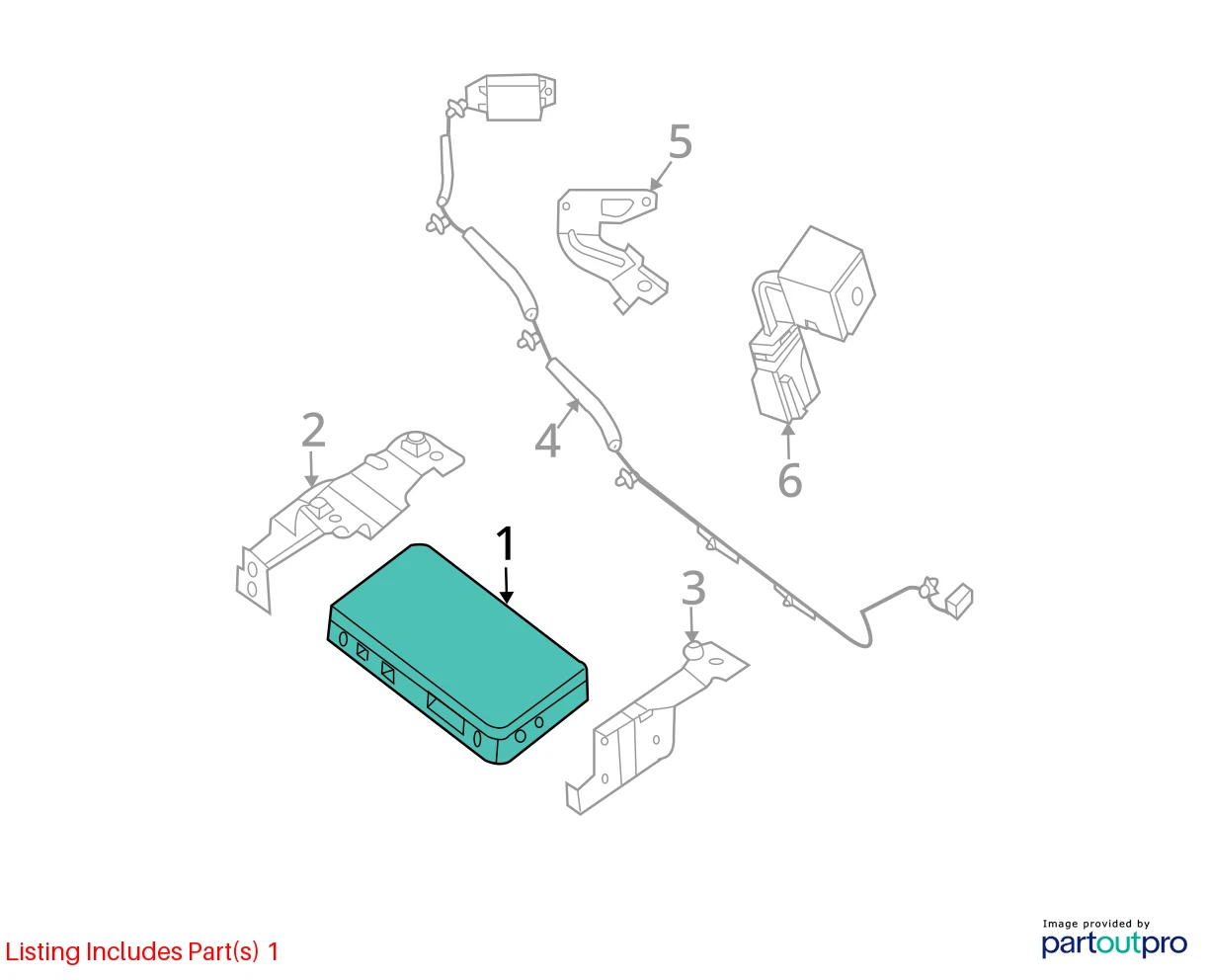 2007-2009 NISSAN ALTIMA TELEPHONE POWER COMMUNICATION CONTROL MODULE 28383JK60E