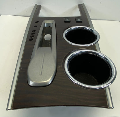2013-2016 NISSAN PATHFINDER CENTER CONSOLE SHIFTER BEZEL TRIM W/ CUP HOLDER OEM
