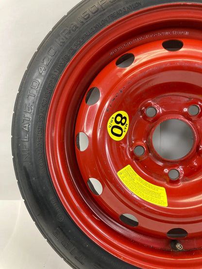 08-12 HYUNDAI ELANTRA EMERGENCY SPARE TIRE WHEEL COMPACT DONUT T125/80D15 96M