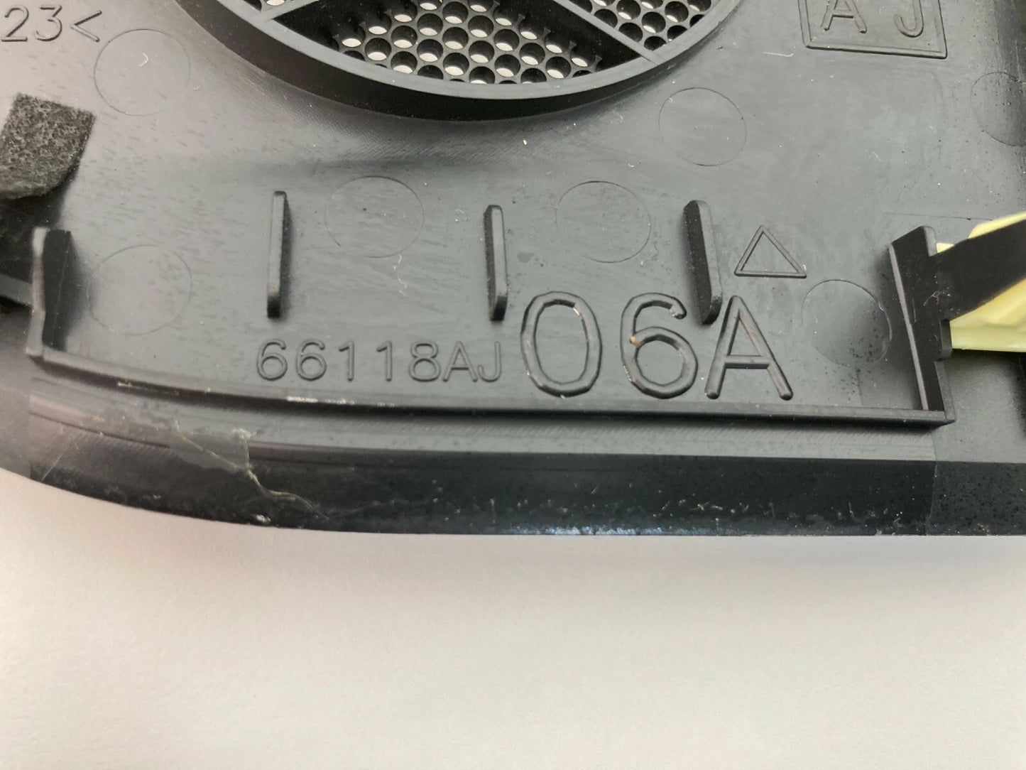 10-14 SUBARU OUTBACK LEGACY LEFT DRIVER DASH SPEAKER COVER GRILLE OEM 66118AJ06A