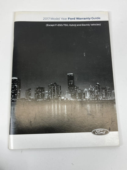 2017 FORD FOCUS OWNERS MANUAL REFERENCE GUIDE WARRANTY INFORMATION W/ CASE SET