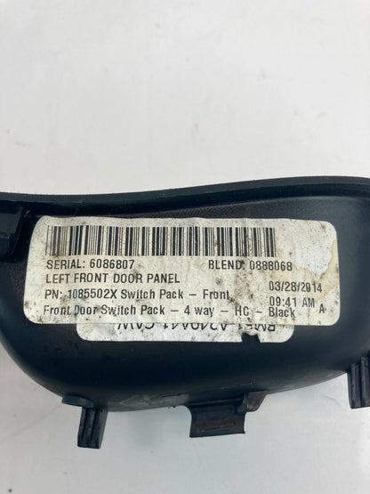 12-18 FORD FOCUS FRONT LEFT DRIVER MASTER WINDOW SWITCH BEZEL PANEL 1085502X OEM