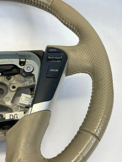 2009-2014 NISSAN MURANO STEERING WHEEL LEATHER TAN BEIGE AUDIO CRUISE SWITCH OEM