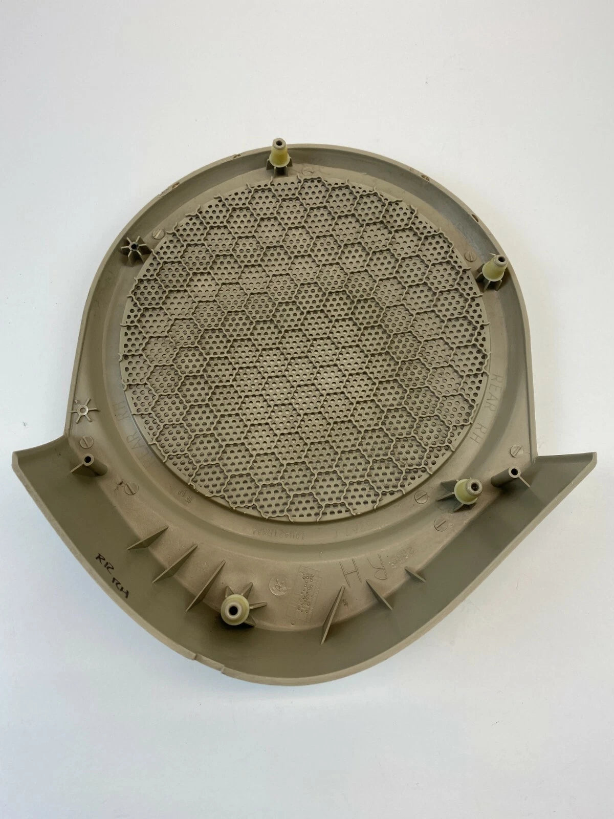 07-09 DODGE CALIBER REAR RIGHT DOOR PANEL SPEAKER COVER GRILL BEIGE 1AH42TRMAA