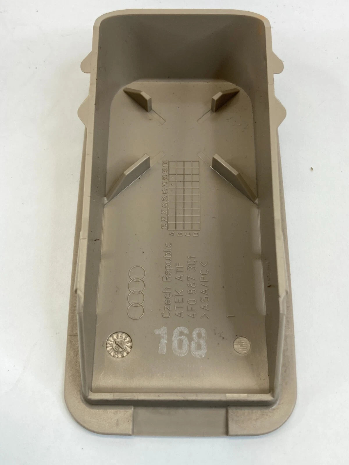 2006-2011 AUDI A6 REAR CHILD SEAT ANCHOR HOOK COVER TRIM CAP 4F0887301 OEM