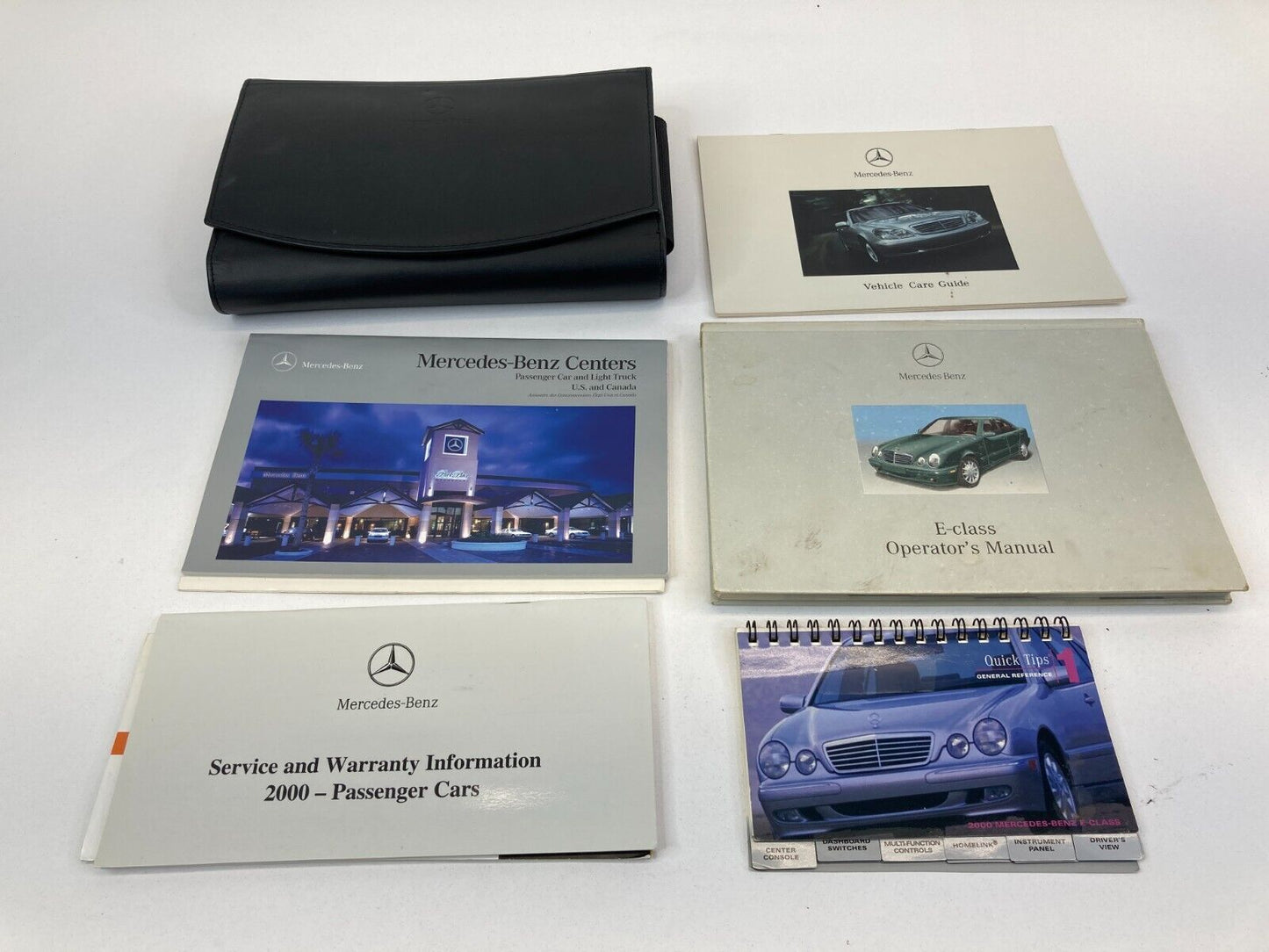 2000 Mercedes-Benz E-Class Owners Manual Consumer Info Warranty Book w/ Case OEM