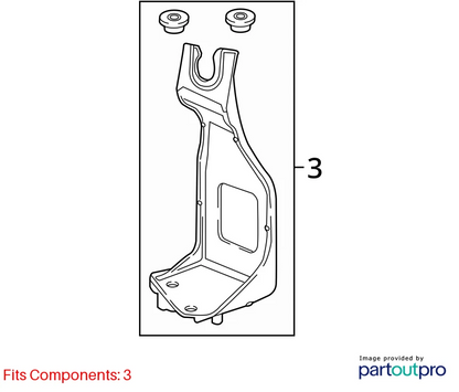 2016-2019 CHEVROLET CRUZE 1.4L ABS PUMP BRAKE SUPPORT BRACKET HOLDER 39017042