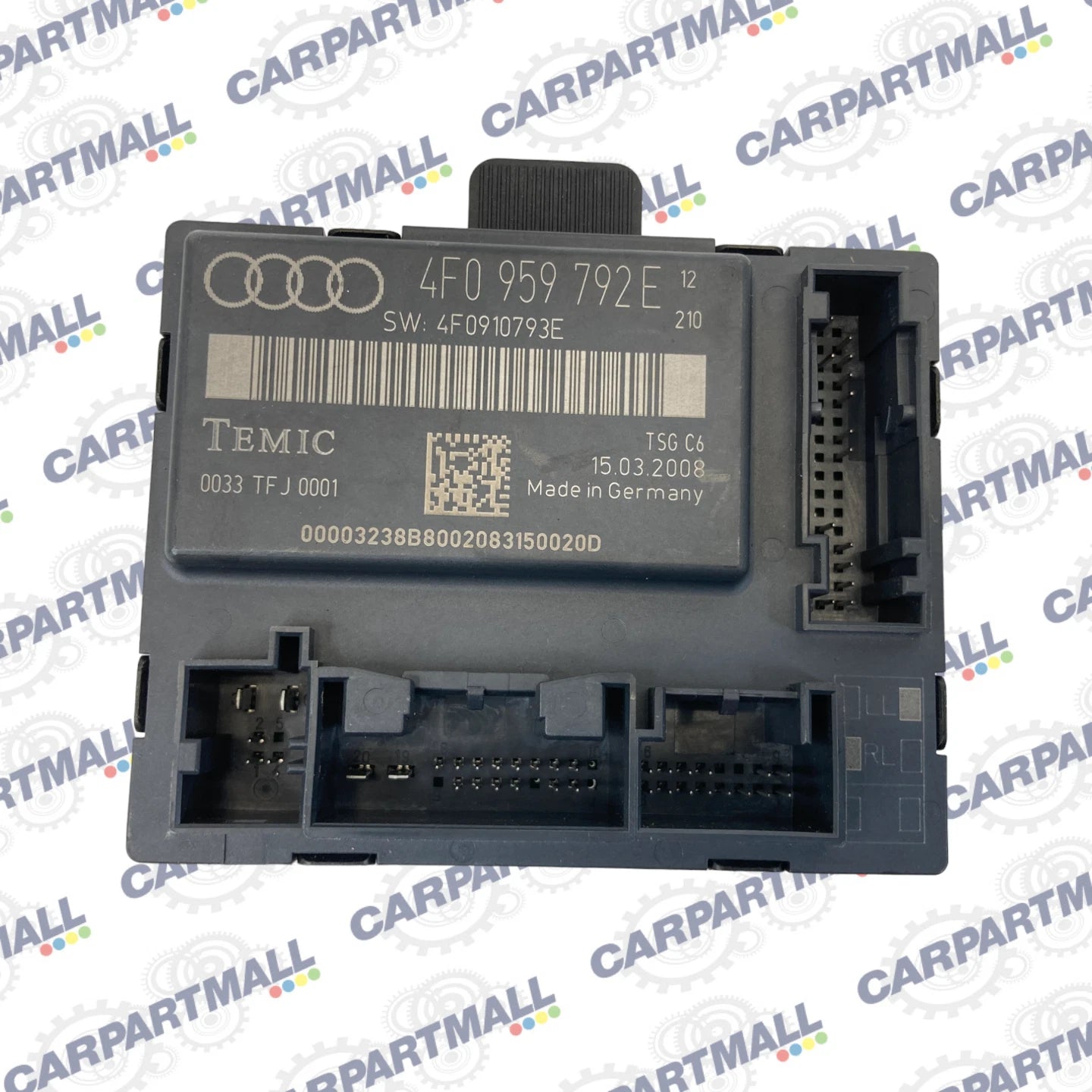 06-08 AUDI A6 FRONT RIGHT PASSENGER SIDE DOOR CONTROL MODULE UNIT 4F0-959-792E