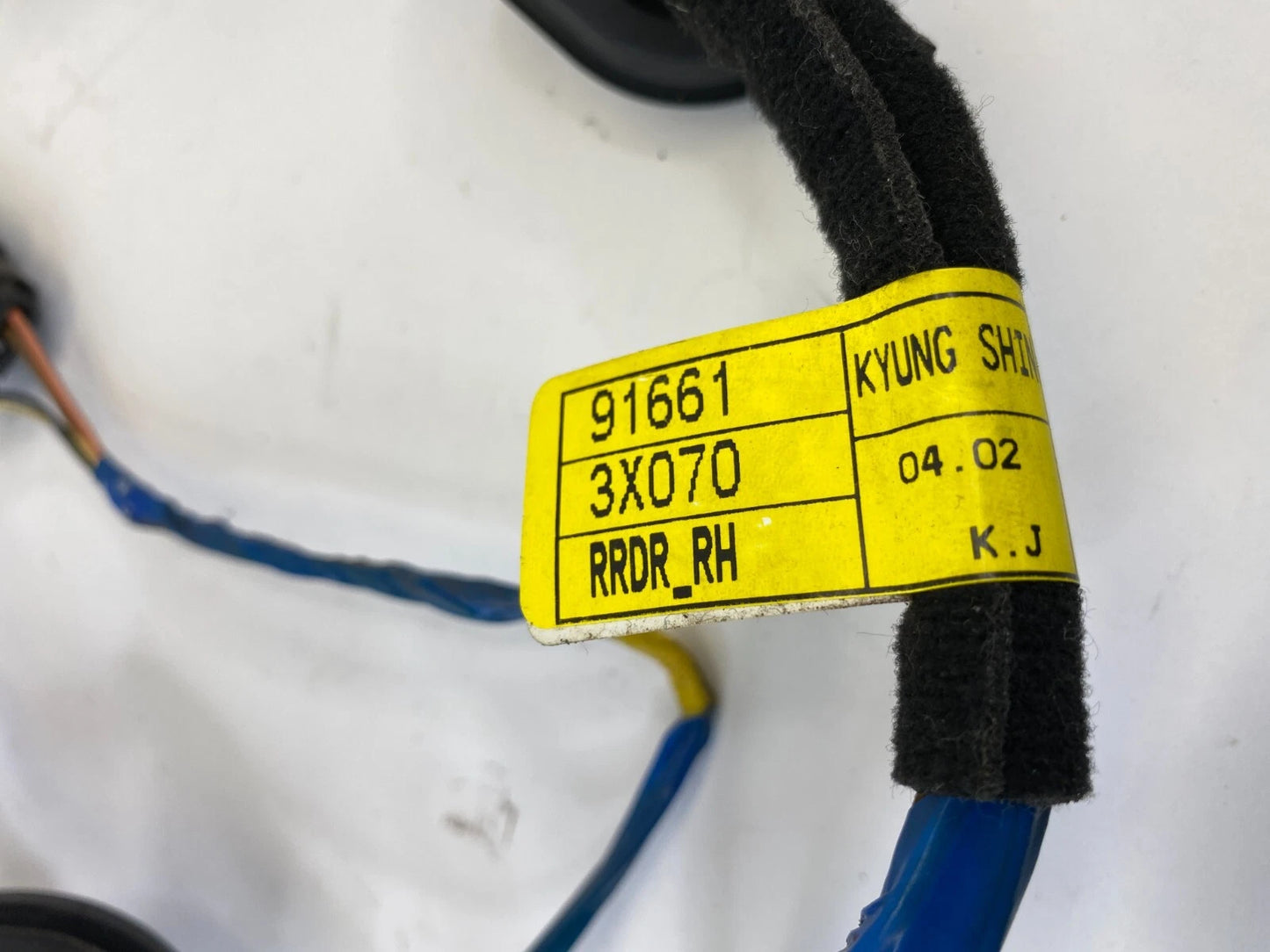 14-16 HYUNDAI ELANTRA SEDAN BACK REAR RIGHT DOOR WIRE HARNESS WIRING 91661-3X070