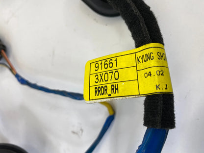 14-16 HYUNDAI ELANTRA SEDAN BACK REAR RIGHT DOOR WIRE HARNESS WIRING 91661-3X070
