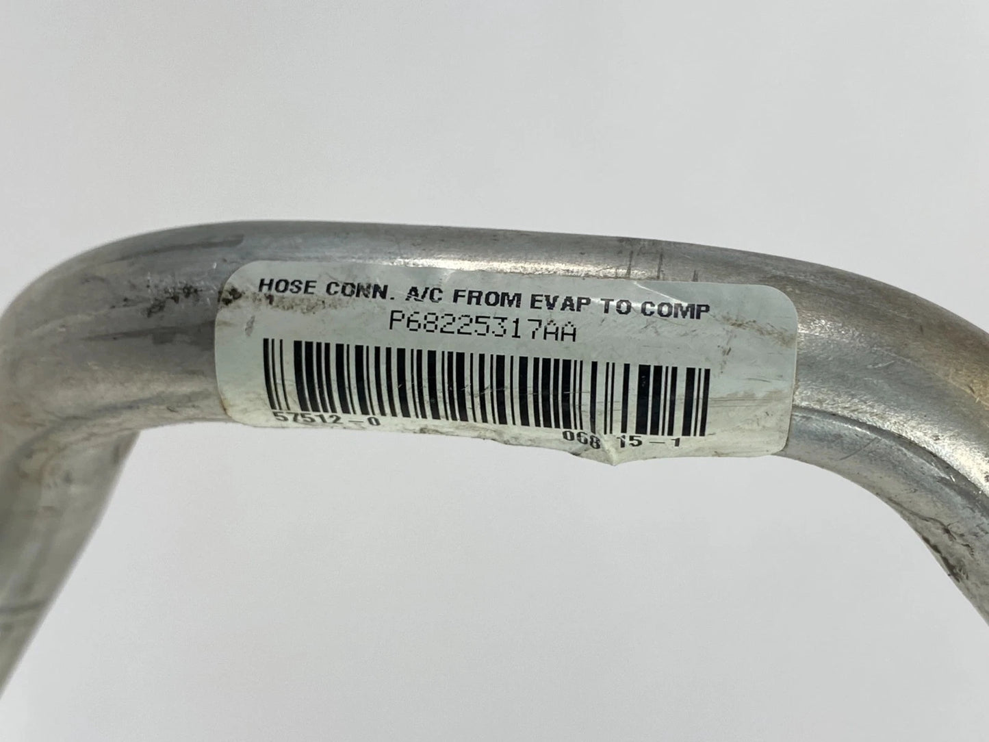 2012-2016 FIAT 500 1.4L AC SUCTION LINE HOSE PIPE CONNECTOR TUBE OEM P68225317AA