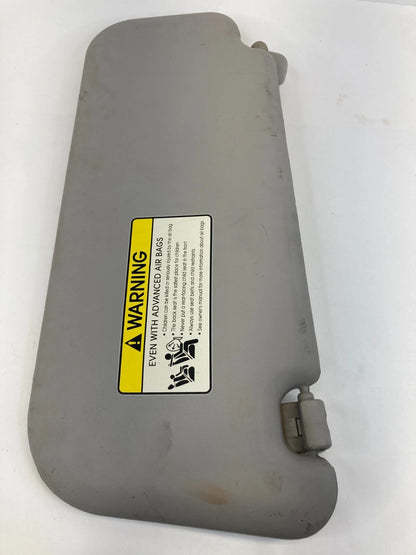 10-13 KIA SOUL WITHOUT SUNROOF RIGHT PASSENGER SUNVISOR SUN VISOR GREY RH