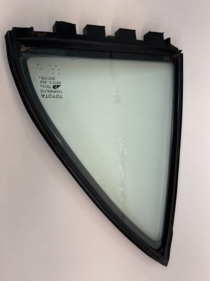 03-08 Toyota Corolla Rear Left Driver Door Quarter Vent Window Glass 68189-02040