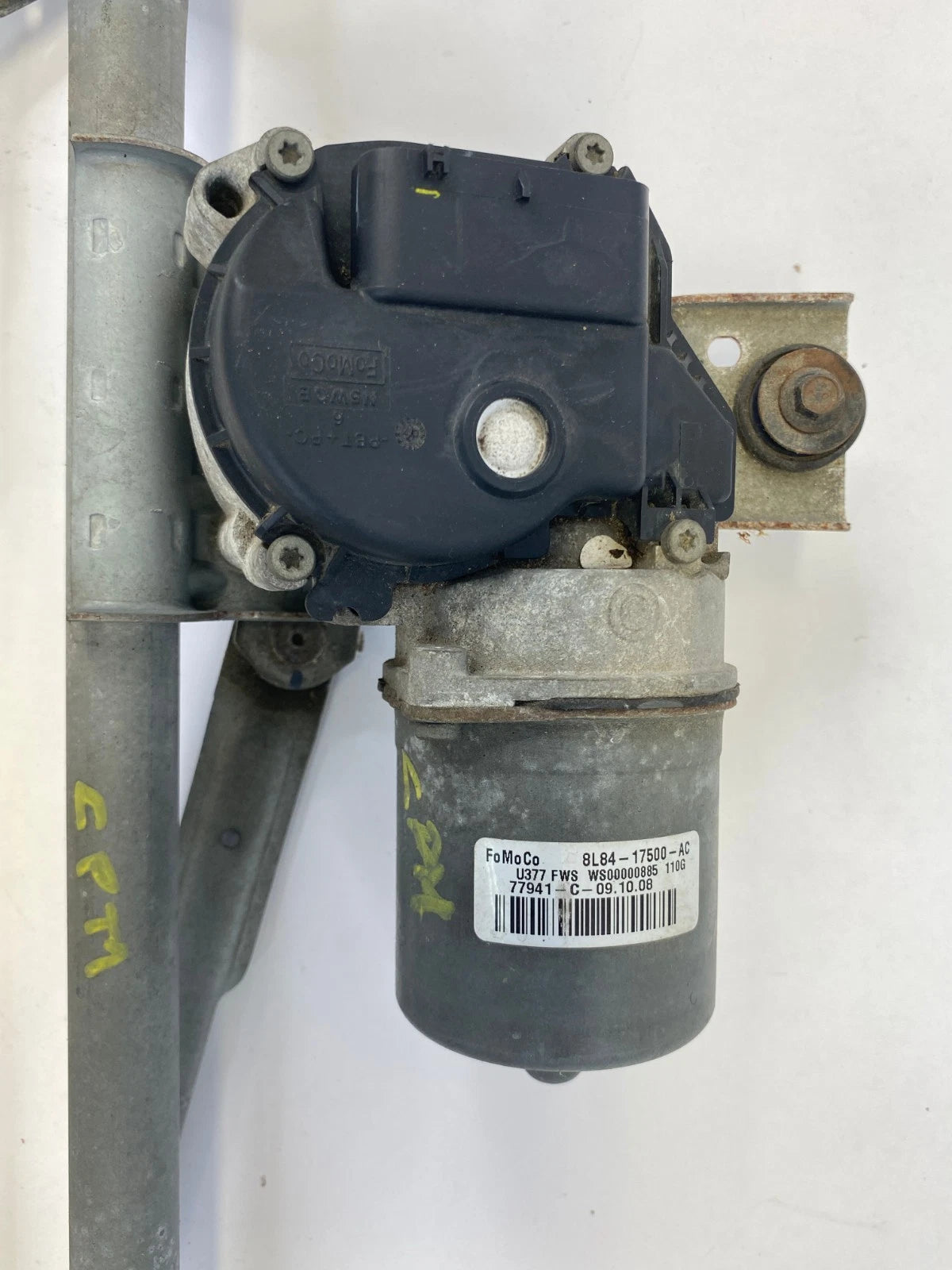 2008-2012 FORD ESCAPE WINDSHIELD WIPER MOTOR LINKAGE FRONT SET OEM 8L84-17500-AC