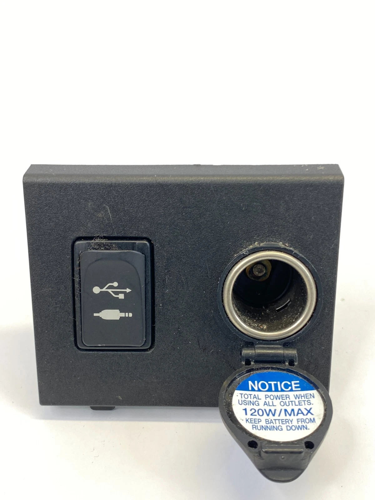 2012-2015 TOYOTA PRIUS CENTER CONSOLE PANEL POWER OUTLET JACK AUX 58819-47010