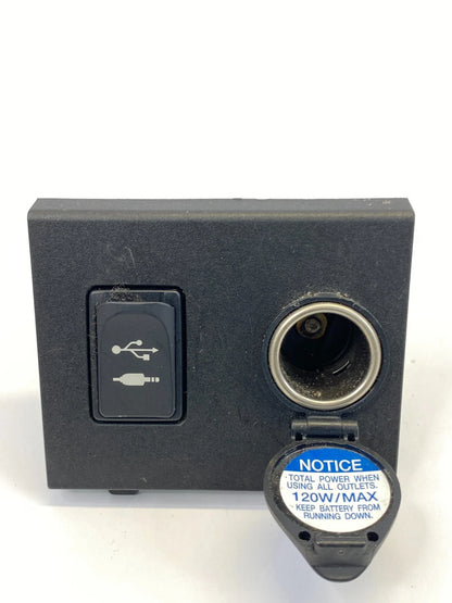 2012-2015 TOYOTA PRIUS CENTER CONSOLE PANEL POWER OUTLET JACK AUX 58819-47010