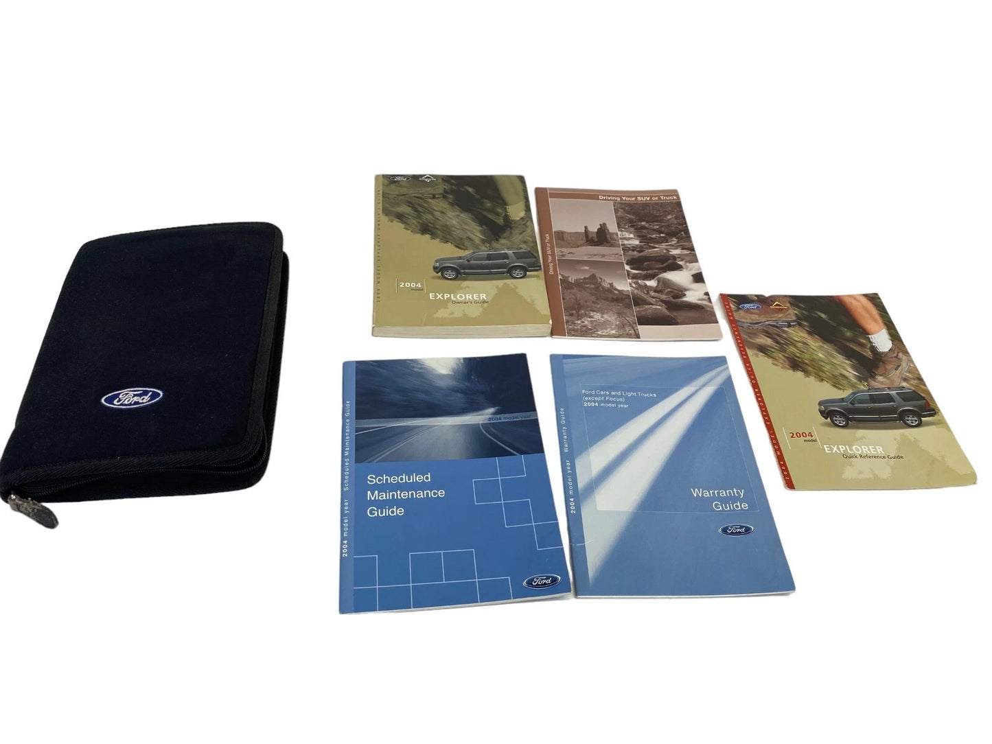 2004 FORD EXPLORER OWNERS MANUAL WARRANTY MAINTENANCE BOOK W/ CASE