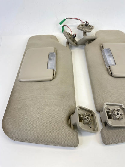 2010 2011 FORD TAURUS LEFT & RIGHT SIDE SUN VISOR SET PAIR W/ GARAGE OPENER OEM