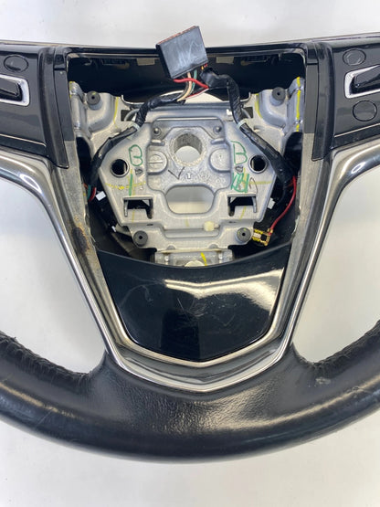 13-18 CADILLAC ATS SEDAN STEERING WHEEL W/ AUDIO CONTROL SWITCH LEATHER BLACK