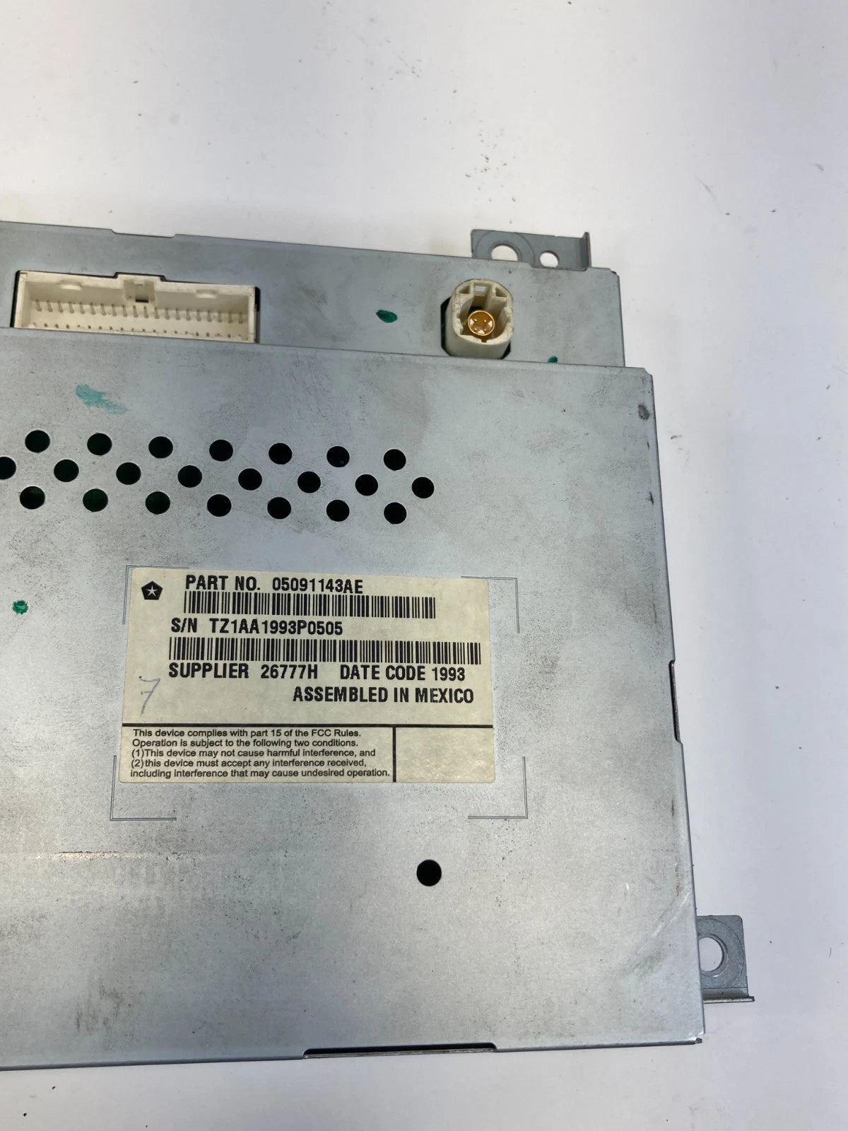 2013-2016 DODGE DART NAVIGATION RADIO DISPLAY TOUCH SCREEN 5091143AE OEM