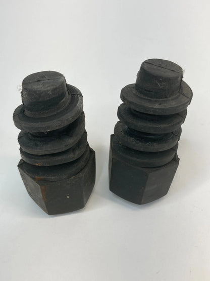 2001-2005 PONTIAC AZTEK FRONT HOOD RUBBER CUSHION STOPPER BUMPER PAIR SET OEM
