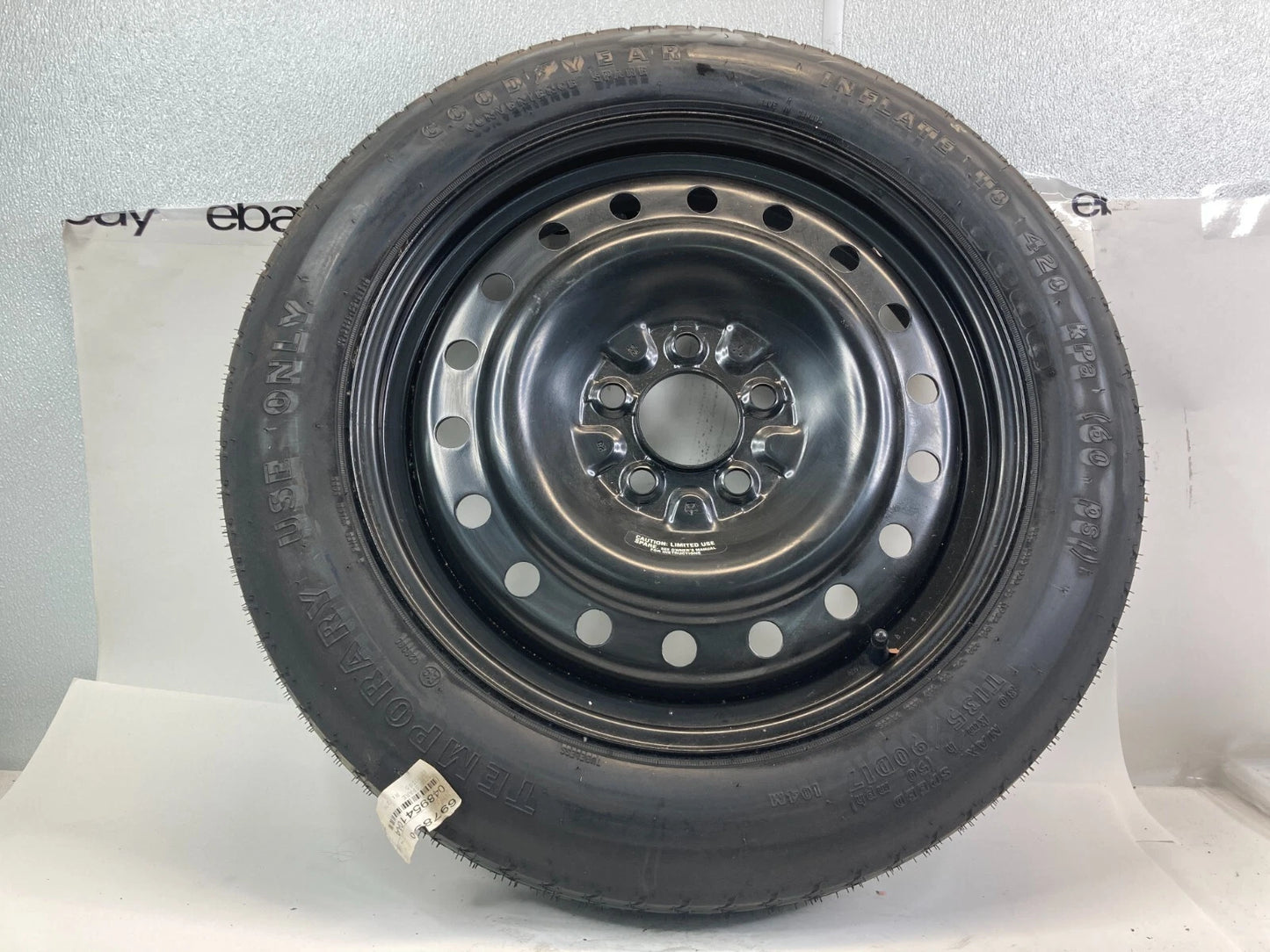 05-10 CHRYSLER 300 WHEEL RIM SPARE TIRE COMPACT DONUT T135/90D17 04895410AA OEM