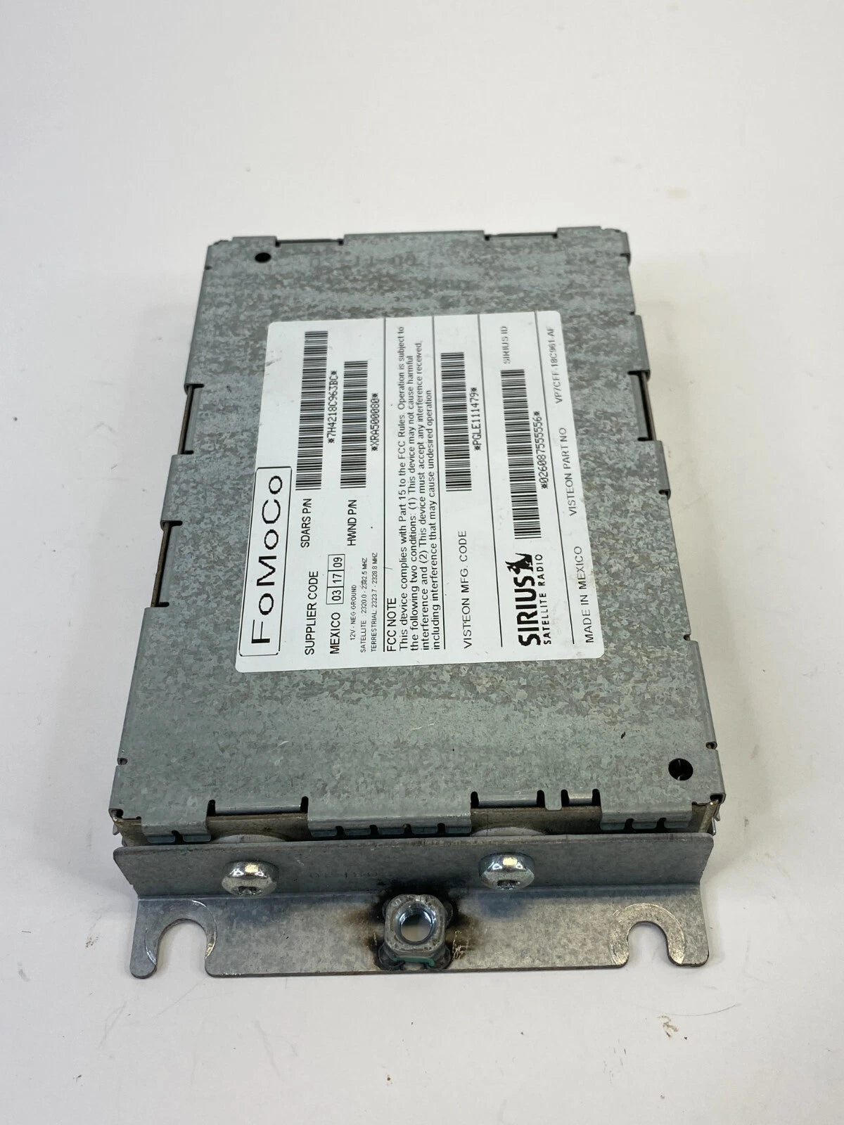 2007-2011 RANGE ROVER SPORT SIRIUS SATELLITE RADIO RECEIVER CONTROL MODULE UNIT