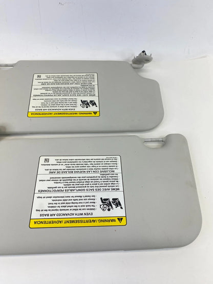 2012-2015 FORD FOCUS FRONT RIGHT & LEFT SIDE SUN VISOR W/ MIRROR SET PAIR OEM