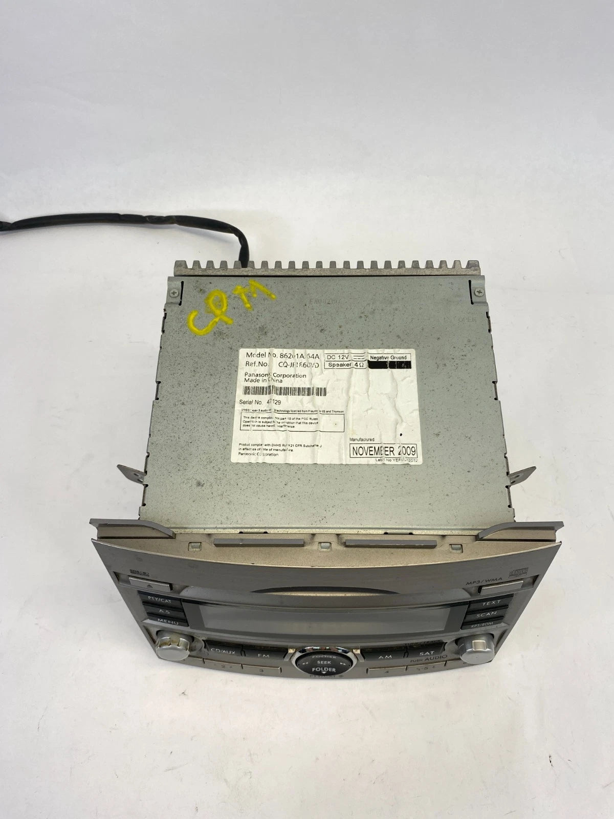 2010-2012 SUBARU OUTBACK LEGACY AM FM CD PLAYER RADIO RECEIVER OEM 86201AJ64A