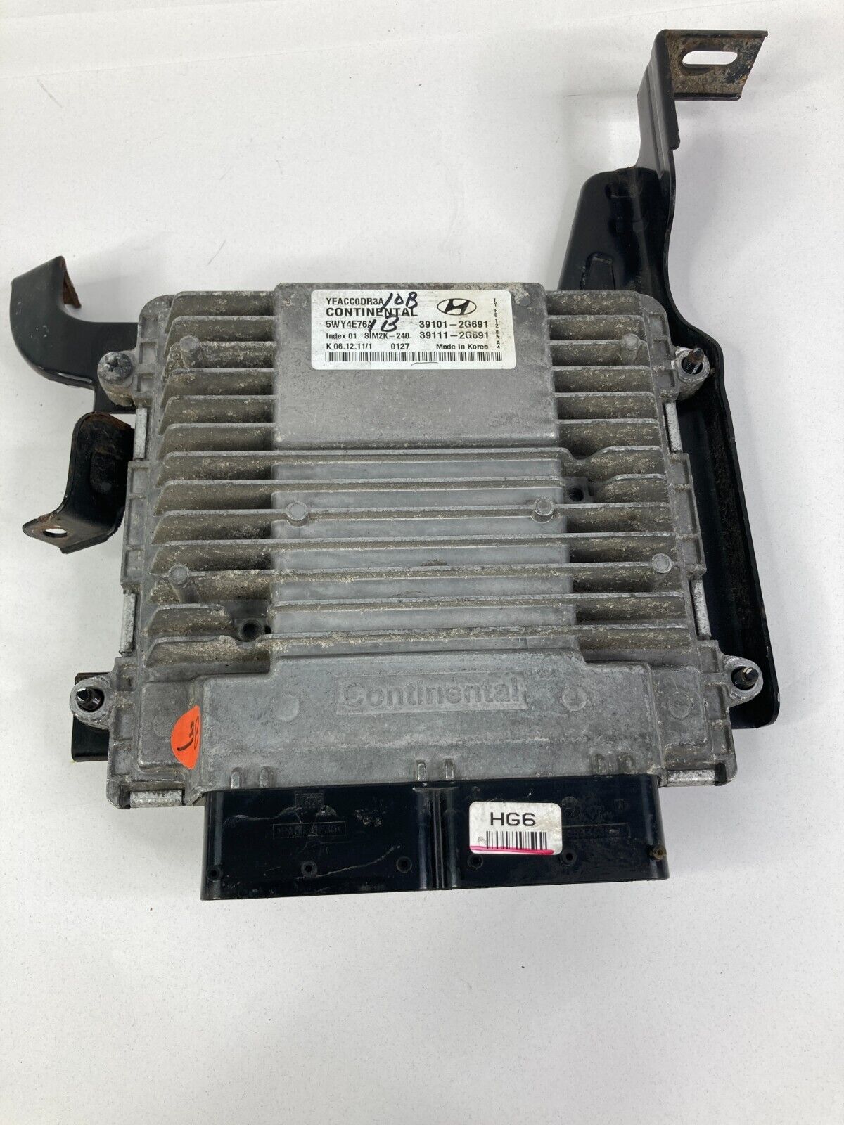 11 12 Hyundai Sonata 2.0 AT Engine Computer Control Module ECM ECU 39111-2G691