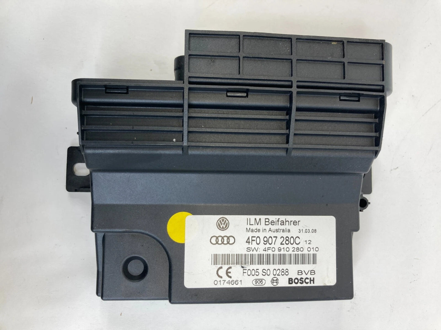 06-08 AUDI A6 3.2L 24V ONBOARD SUPPLY CONTROL MODULE FUSE BOX 4F0-907-280C OEM