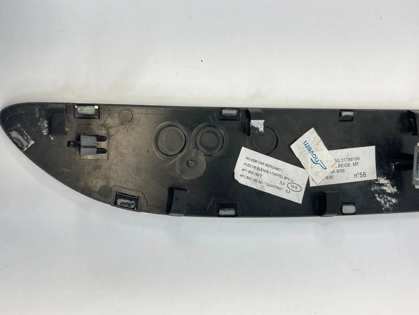 2006-2011 AUDI A6 DASH RIGHT SIDE COVER BEZEL PANEL TRIM MOLDING 4F1-853-190AC