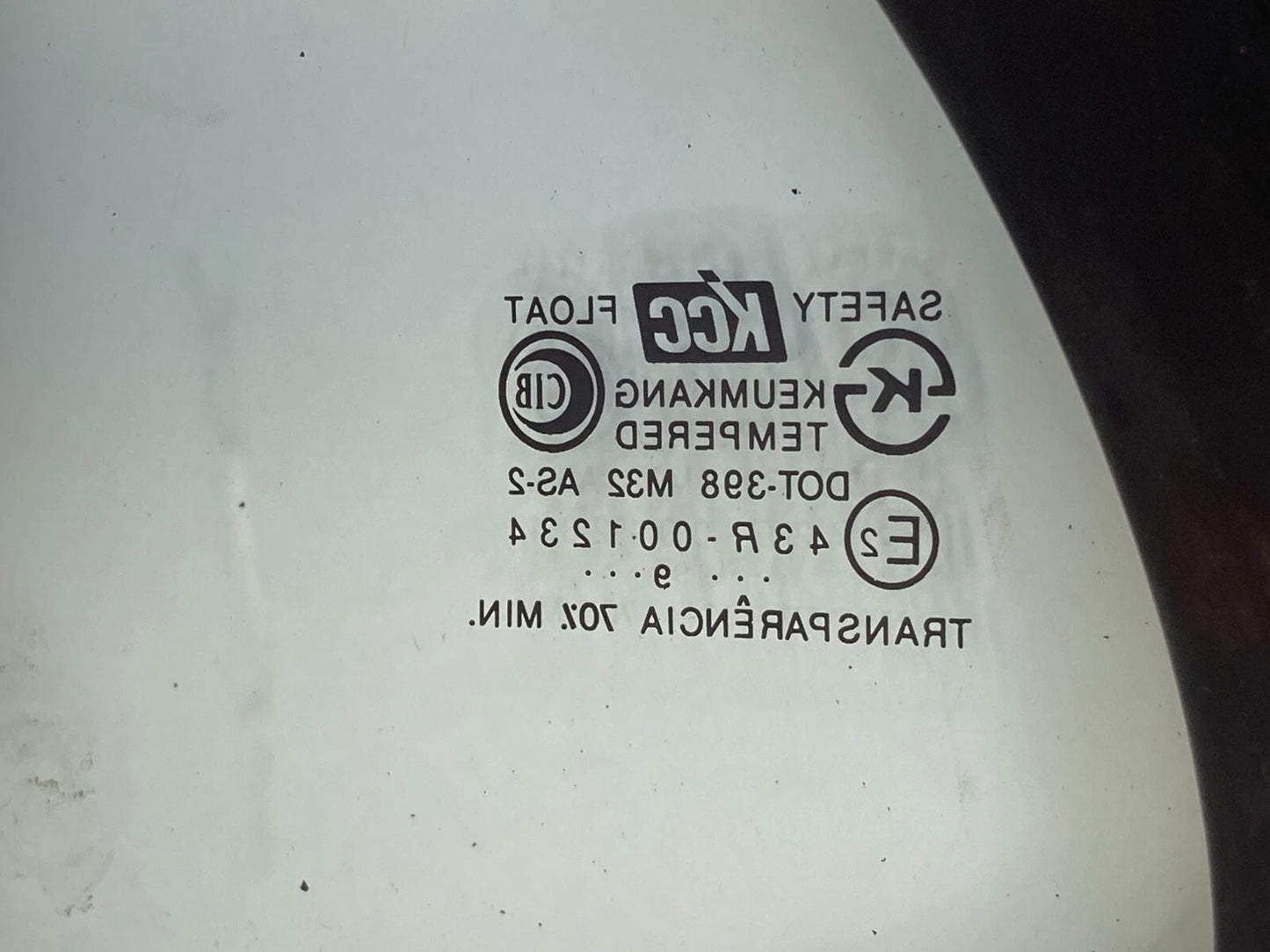 1996-2000 HYUNDAI ELANTRA REAR RIGHT PASSENGER DOOR VENT GLASS 83543-29000 OEM