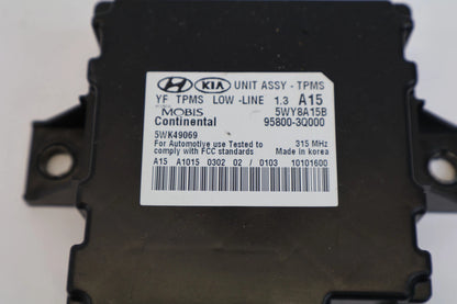 2011-2014 HYUNDAI SONATA TIRE PRESSURE MONITOR CONTROL MODULE UNIT 95800-3Q000