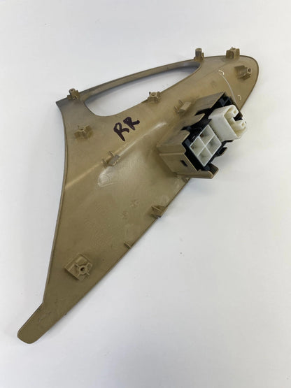 2007-2011 TOYOTA CAMRY REAR RIGHT DOOR WINDOW CONTROL SWITCH W/ BEZEL OEM