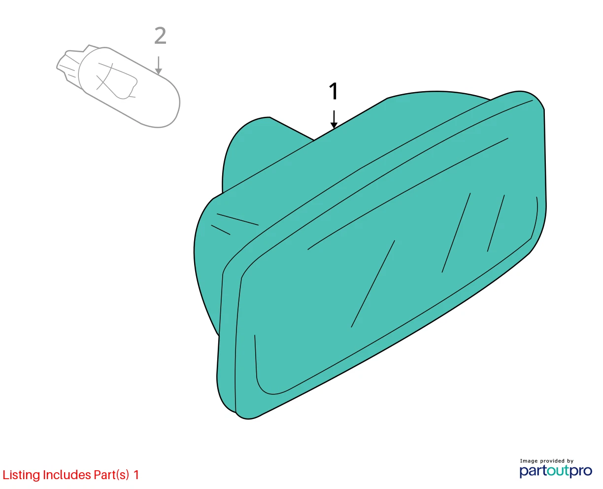 02-08 AUDI A6 QUATTRO FRONT RIGHT SIDE MARKER FENDER TURN SIGNAL LIGHT 8E0949127