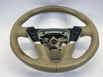 2009-2014 NISSAN MURANO STEERING WHEEL LEATHER TAN BEIGE AUDIO CRUISE SWITCH OEM