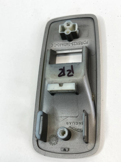 2009-2011 JAGUAR XF REAR RIGHT SIDE WINDOW SWITCH BEZEL COVER SILVER OEM
