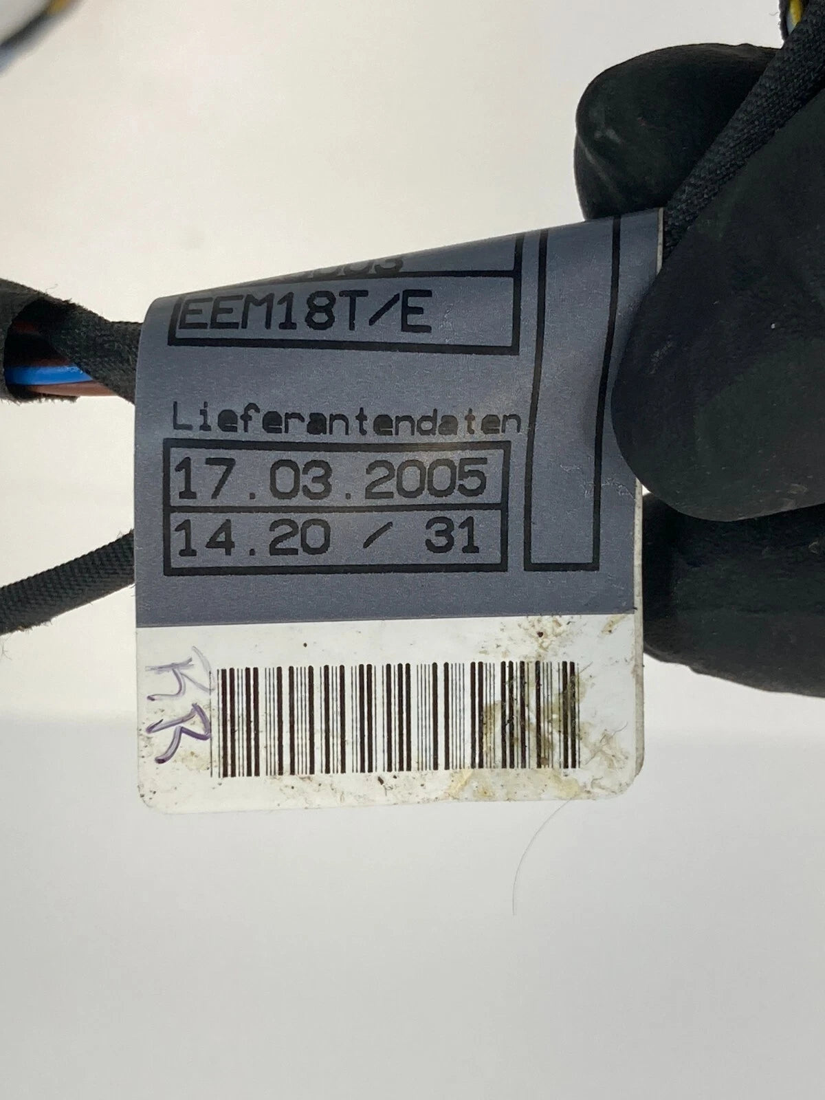 2006 2007 BMW 530I REAR RIGHT SIDE DOOR WIRING WIRE HARNESS CABLE 6928360 OEM