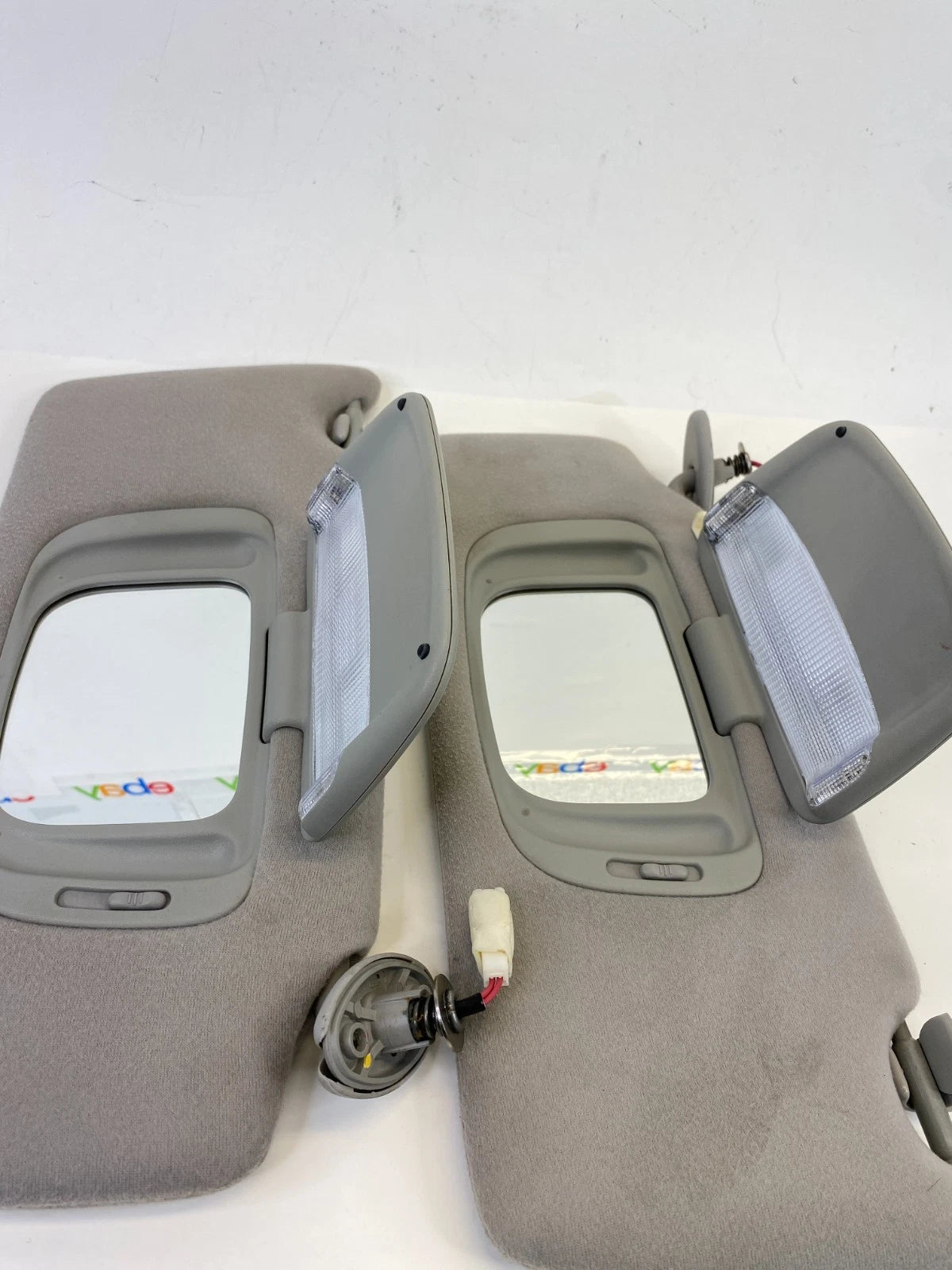 2007-2009 LEXUS RX350 SUV LEFT & RIGHT SUN VISOR SHADE SET PAIR W/ ILLUMINATED