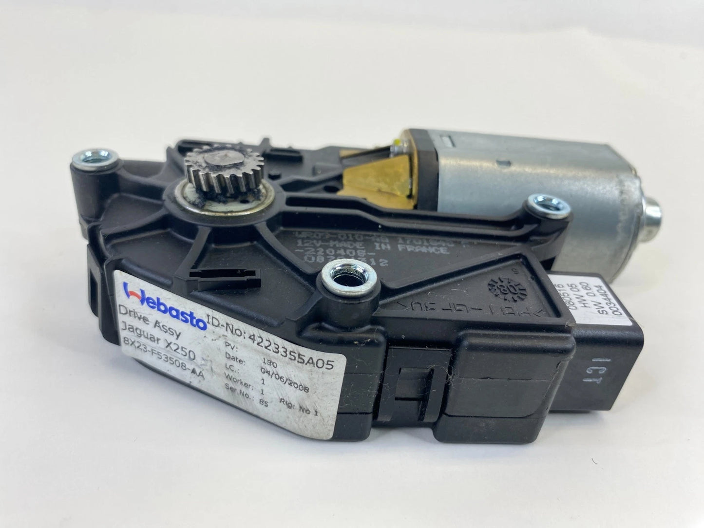 2009-2015 JAGUAR XF SEDAN SUNROOF SUN ROOF MOTOR ASSY 8X23-F53508-AA OEM