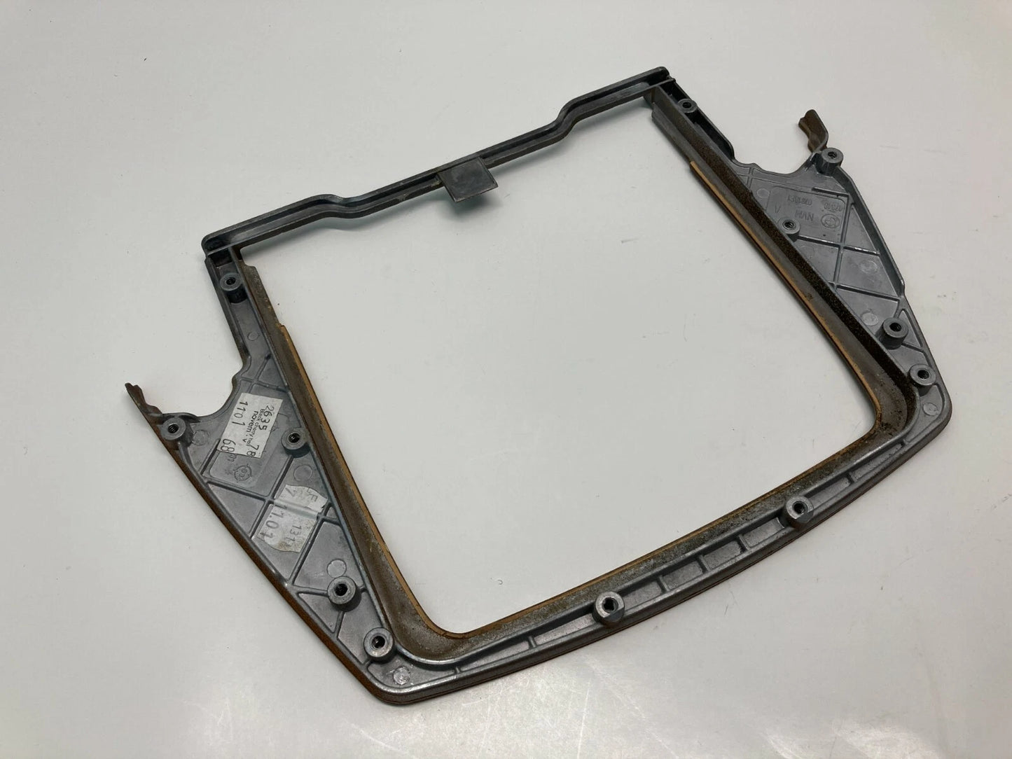 02 03 04 05 BMW E65 E66 745I 745LI CENTER CONSOLE TRIM BEZEL WOODGRAIN OEM