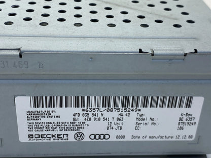 2008 2009 AUDI A5 QUATTRO AUDIO CD RADIO TUNER RECEIVER 4F0-035-541-N OEM