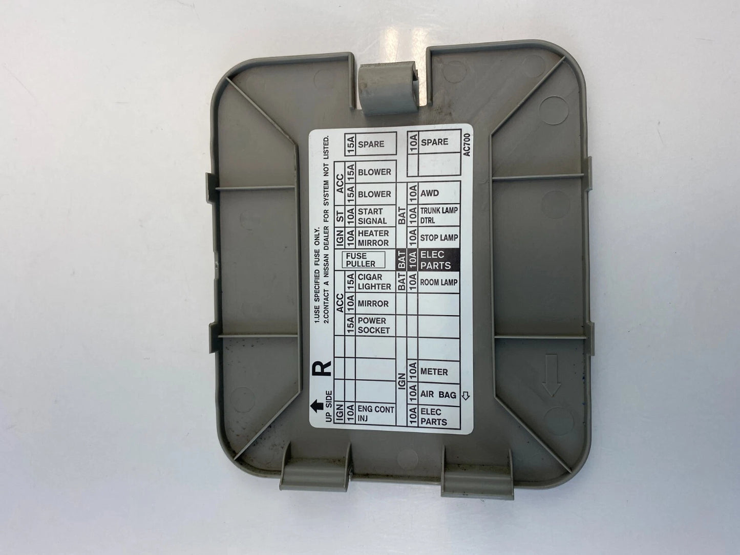 2003-2006 INFINITI G35 FRONT LEFT INTERIOR DASH FUSE BOX COVER LID TRIM OEM