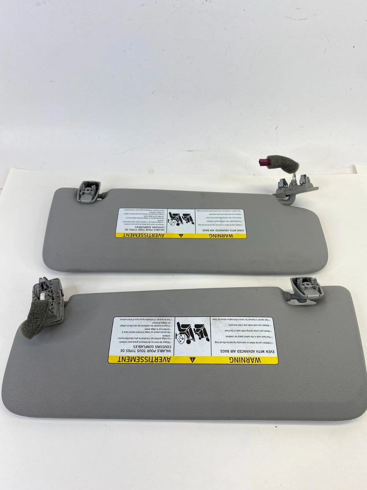 2011-2017 BMW X3 FRONT LEFT & RIGHT WINDSHIELD SUN VISOR SUNVISOR SET PAIR OEM