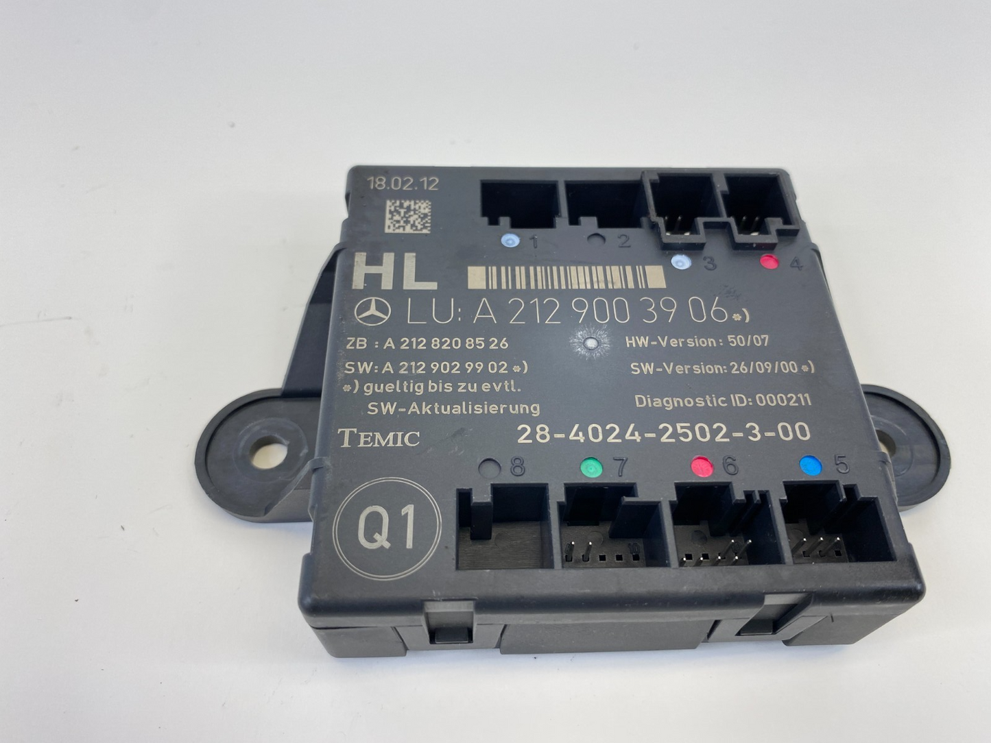 2006-2016 Mercedes-Benz E350 Rear Left Side Door Control Module A2129003906