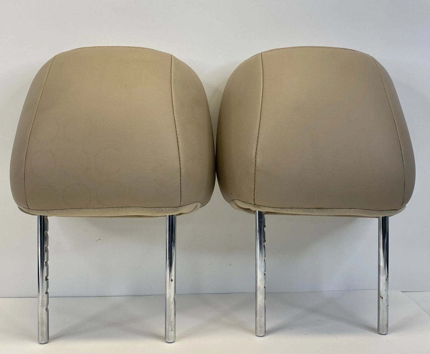 2013-2016 NISSAN PATHFINDER FRONT SEAT HEADREST PAIR SET LH RH TAN OEM FACTORY