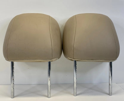 2013-2016 NISSAN PATHFINDER FRONT SEAT HEADREST PAIR SET LH RH TAN OEM FACTORY