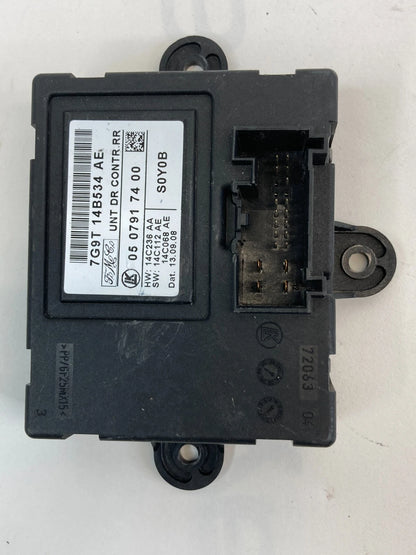 2009 09 JAGUAR XF REAR RIGHT SIDE DOOR CONTROL COMPUTER MODULE 7G9T-14B534-AE