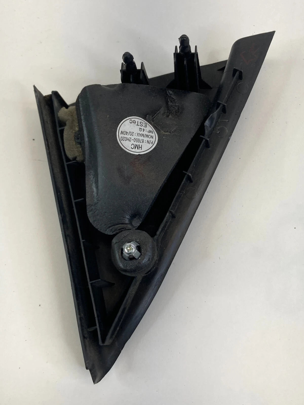 07-10 HYUNDAI ELANTRA FRONT LEFT DOOR MIRROR COVER CORNER TRIM BEZEL 87650-2H020